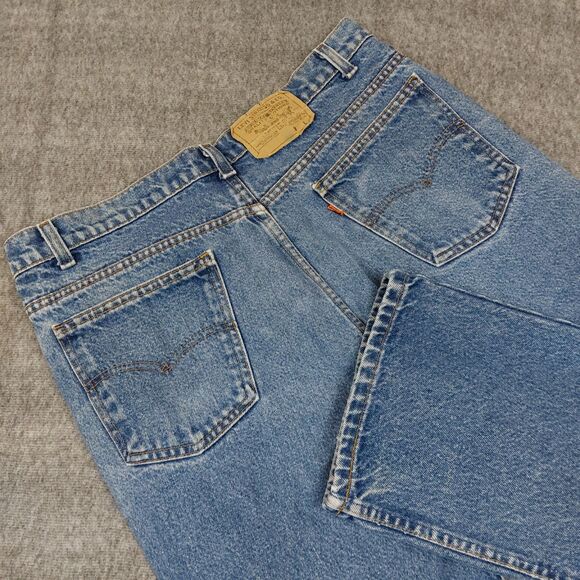 Levi's Other - VTG Levis 517 Bootcut Jeans Men's 36x30(Fit34x28.5) Blue Orange Tab Made in USA